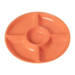 Bord met 4 vakken - oranje