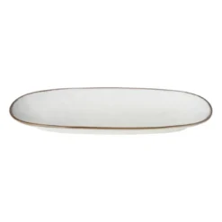 Bord ovaal Toscane - wit - 25.5x12 cm