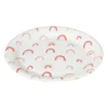 Bord Rainbow - set van 8 - ø23 cm