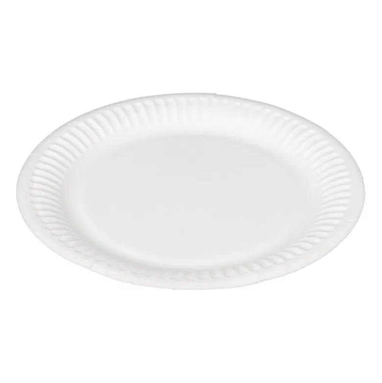 Bord wit - set van 8 - ø18 cm
