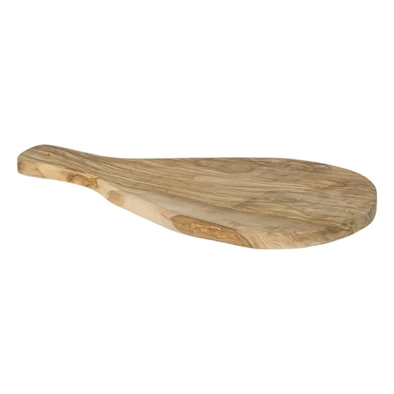 Borrelplank olijfhout klein - bruin - 28x13 cm