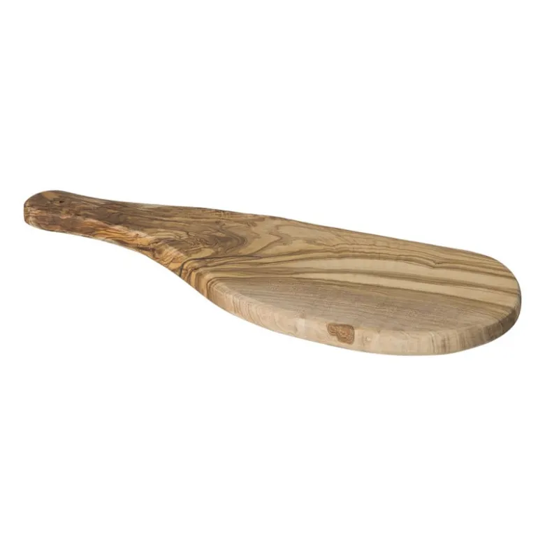 Borrelplank olijfhout medium - bruin - 35x14 cm