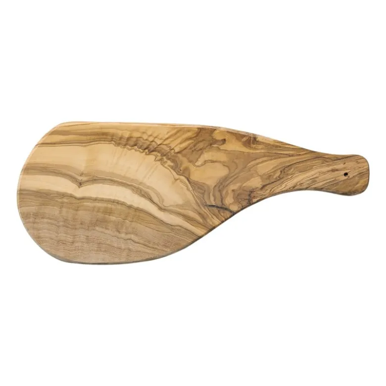 Borrelplank olijfhout medium - bruin - 35x14 cm