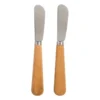 Botermesje hout - set van 2