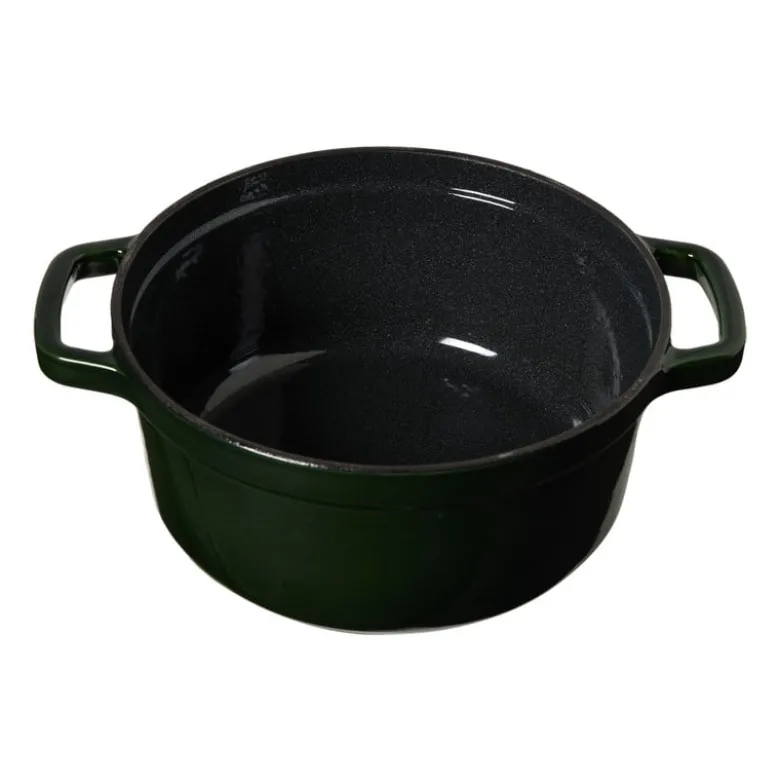 Braadpan - donkergroen - ø22x10 cm