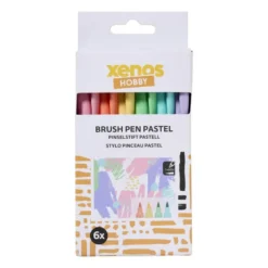 Brush pen - pastel - set van 6