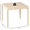 Buiten bijzettafel Lea - beige - 40x45x45 cm