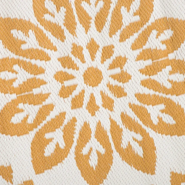 Buitenkleed bloem - geel - ø150 cm