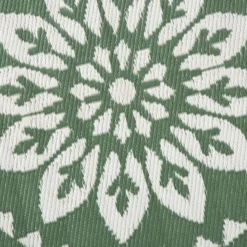 Buitenkleed bloem - groen - ø150 cm