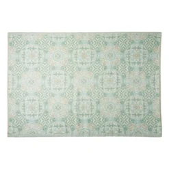 Buitenkleed cirkels - groen - 160x230 cm