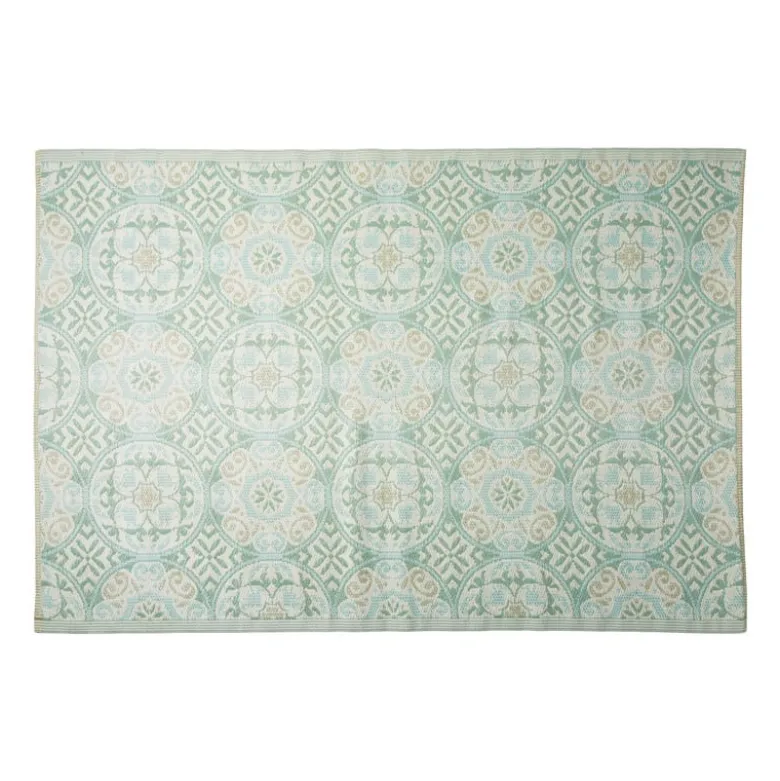 Buitenkleed cirkels - groen - 160x230 cm