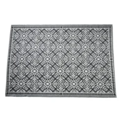 Buitenkleed ethnic - zwart - 160x230 cm