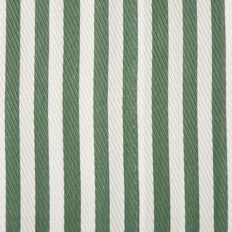 Buitenkleed streep - groen - ø150 cm