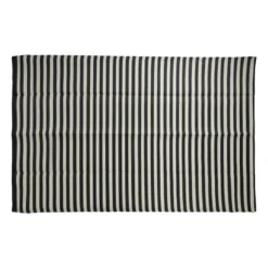 Buitenkleed streep - zwart/wit - 200x300 cm