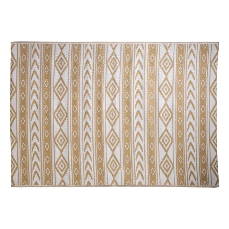 Buitenkleed tribal - beige - 160x230 cm