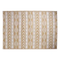 Buitenkleed tribal - beige - 160x230 cm