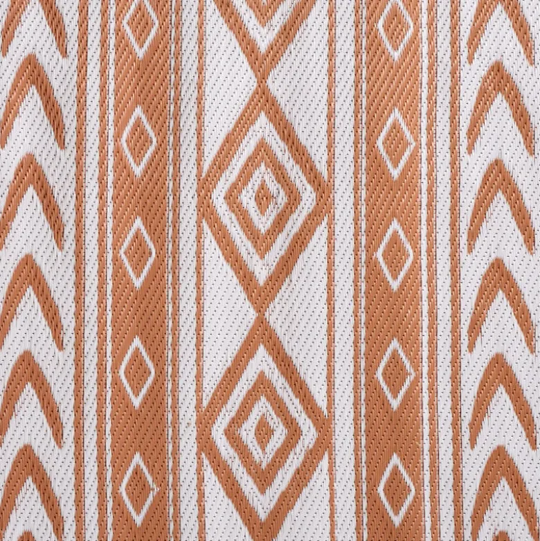 Buitenkleed tribal - bruin - 160x230 cm