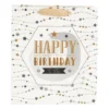 Cadeautasje Happy birthday - ster - 23x26 cm