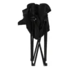 Campingstoel compact - zwart - 65x62x55 cm