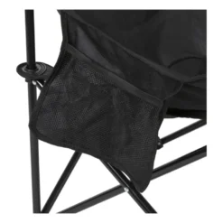 Campingstoel compact - zwart - 65x62x55 cm