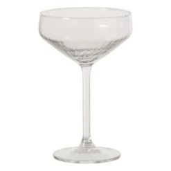 Champagnecoupe plisse - transparant - 290 ml
