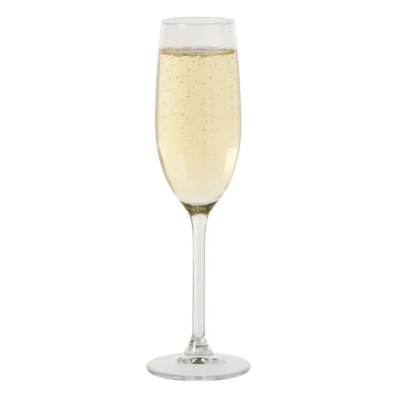 Champagneglas plisse - transparant - 210 ml
