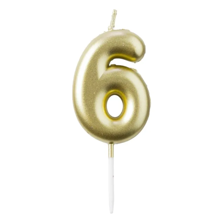 Cijferkaars 6 - goud
