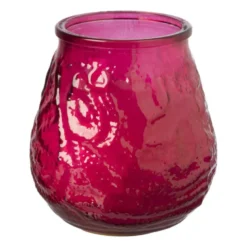 Citronella kaars in glas - diverse kleuren - ø9x9.8 cm