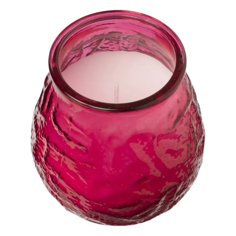 Citronella kaars in glas - diverse kleuren - ø9x9.8 cm