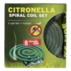 Citronella spiral coil set met houder - set van 8