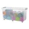 Clipbox met wieltjes - 100 liter - 80x40x40 cm