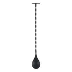 Cocktail lepel - zwart - 3,2x27,5 cm