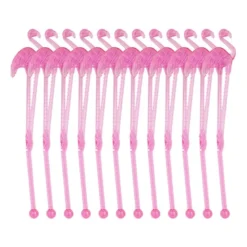 Cocktail roerstaafjes - flamingo - set van 12