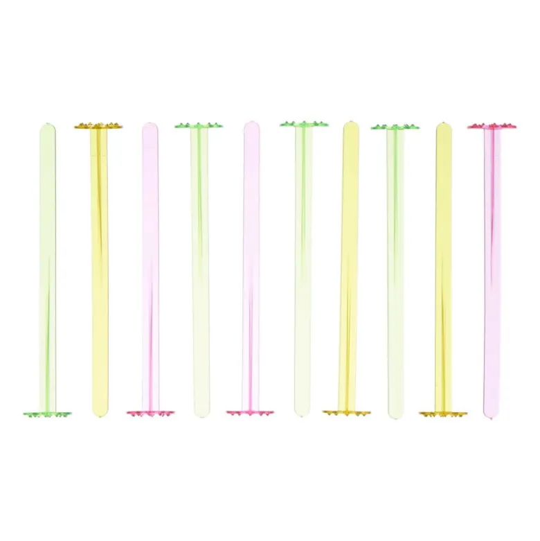 Cocktailstampers gekleurd - multikleur - set van 10