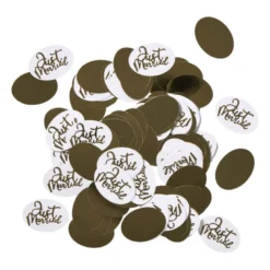 Confetti just married - goudkleurig - set van 100