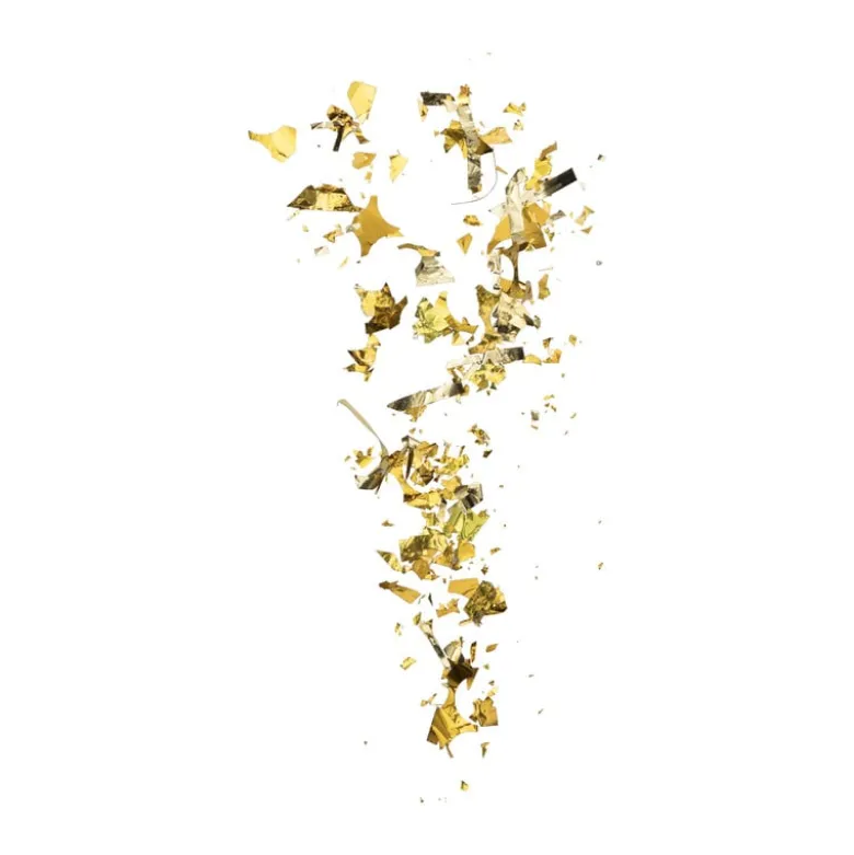 Confettikanon XL - goud - 60 cm