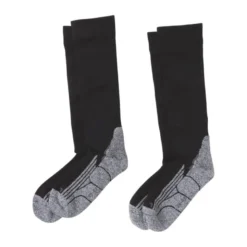 Coolmax compressie sokken 2 paar - zwart - maat 35-38