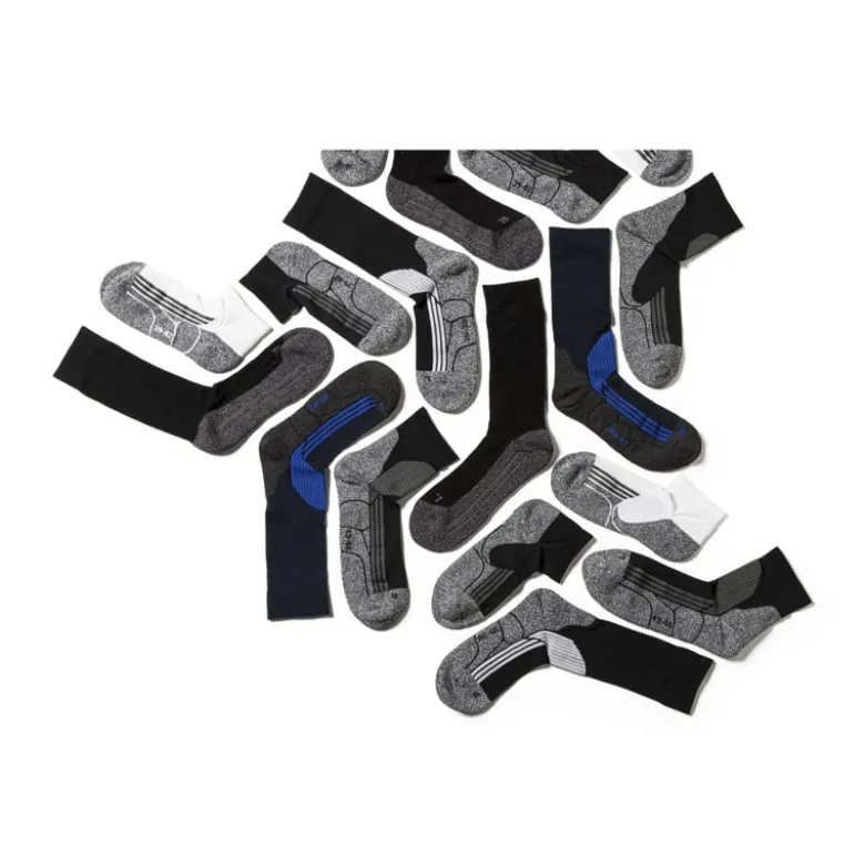 Coolmax enkelsokken - 39/42 - zwart/grijs - 2 paar