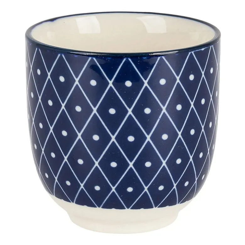 Cup blue print - diamonds - 150 ml