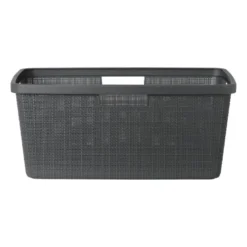 Curver jute wasmand - 46 liter - grijs