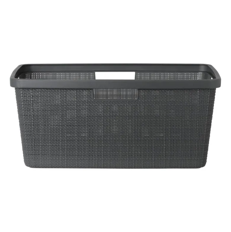 Curver jute wasmand - 46 liter - grijs