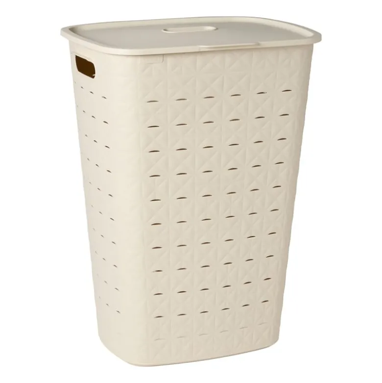 Curver wasmand fresh met deksel - 56 liter - beige