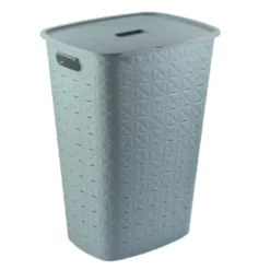 Curver wasmand fresh met deksel - 56 liter - blauw