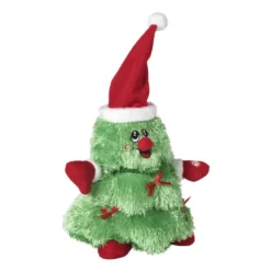 Dansende kerstknuffel kerstboom - 24 cm