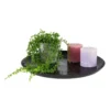 Decoratieplateau - zwart - ø34 cm