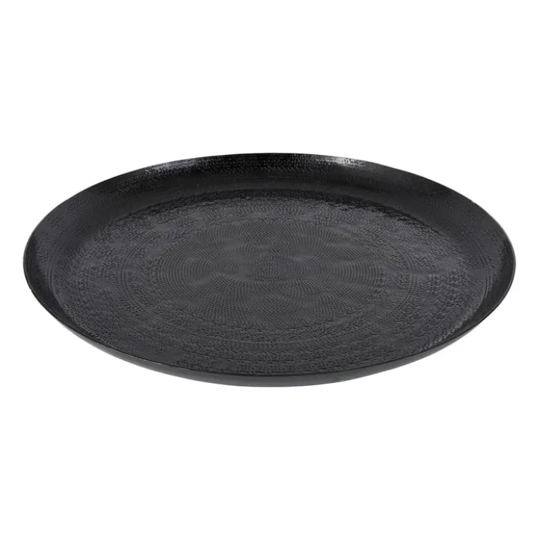 Decoratieplateau - zwart - ø34 cm