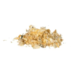 Decoratieve folievlokken - goudkleurig - ø5x6 cm