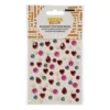 Decoratieve stickers hart & parel - rood