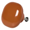 Deurknopje vierkant - bruin - 3.8x3.8x2.7 cm