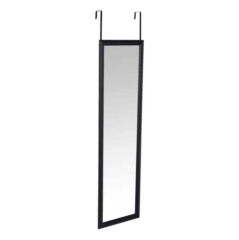 Deurspiegel - zwart - 34x124 cm